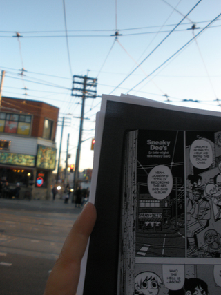 Illustration for article titled A side-by-side comparison of Scott Pilgrim and the real world